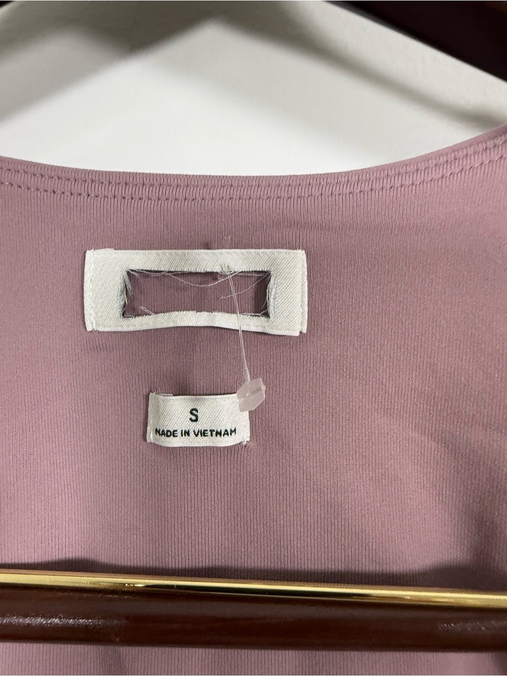 Aritzia Original Contour Esteem Bodysuit Tank Top Squareneck Claremont Mauve - Picture 7 of 8